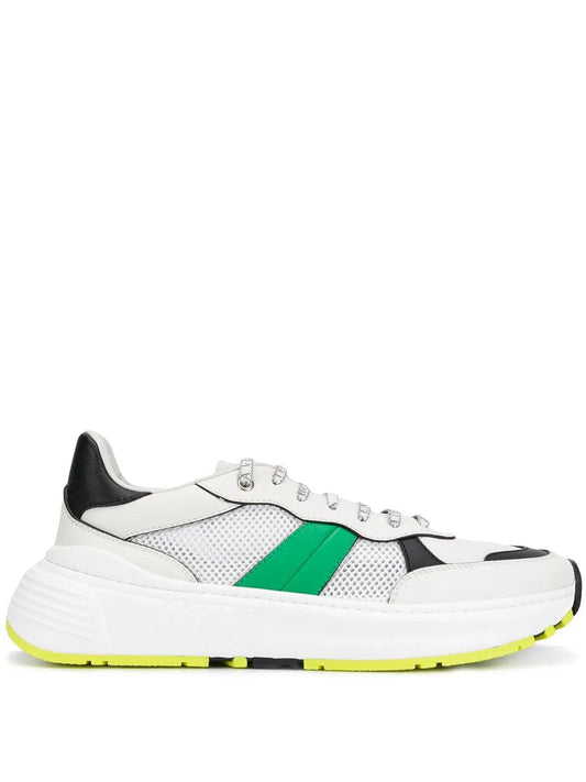 Bottega Veneta Speedster Athletic Sneakers 9.5 White, Green,Black