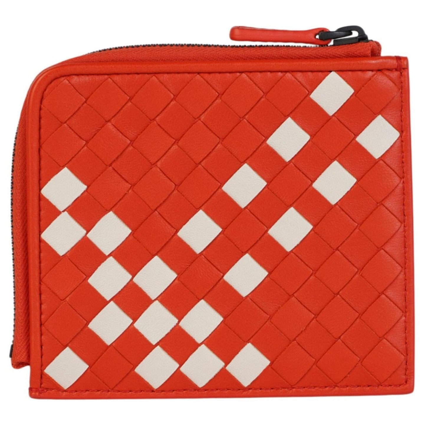 Bottega Veneta Intrecciato Leather Zip-Around Slim Wallet