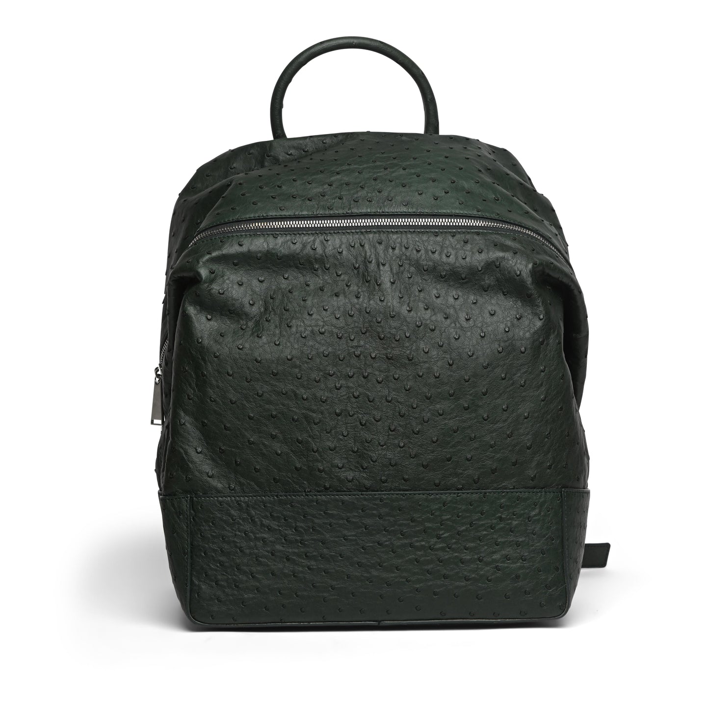 Bottega Veneta Ostrich Leather Backpack ONE SIZE Green