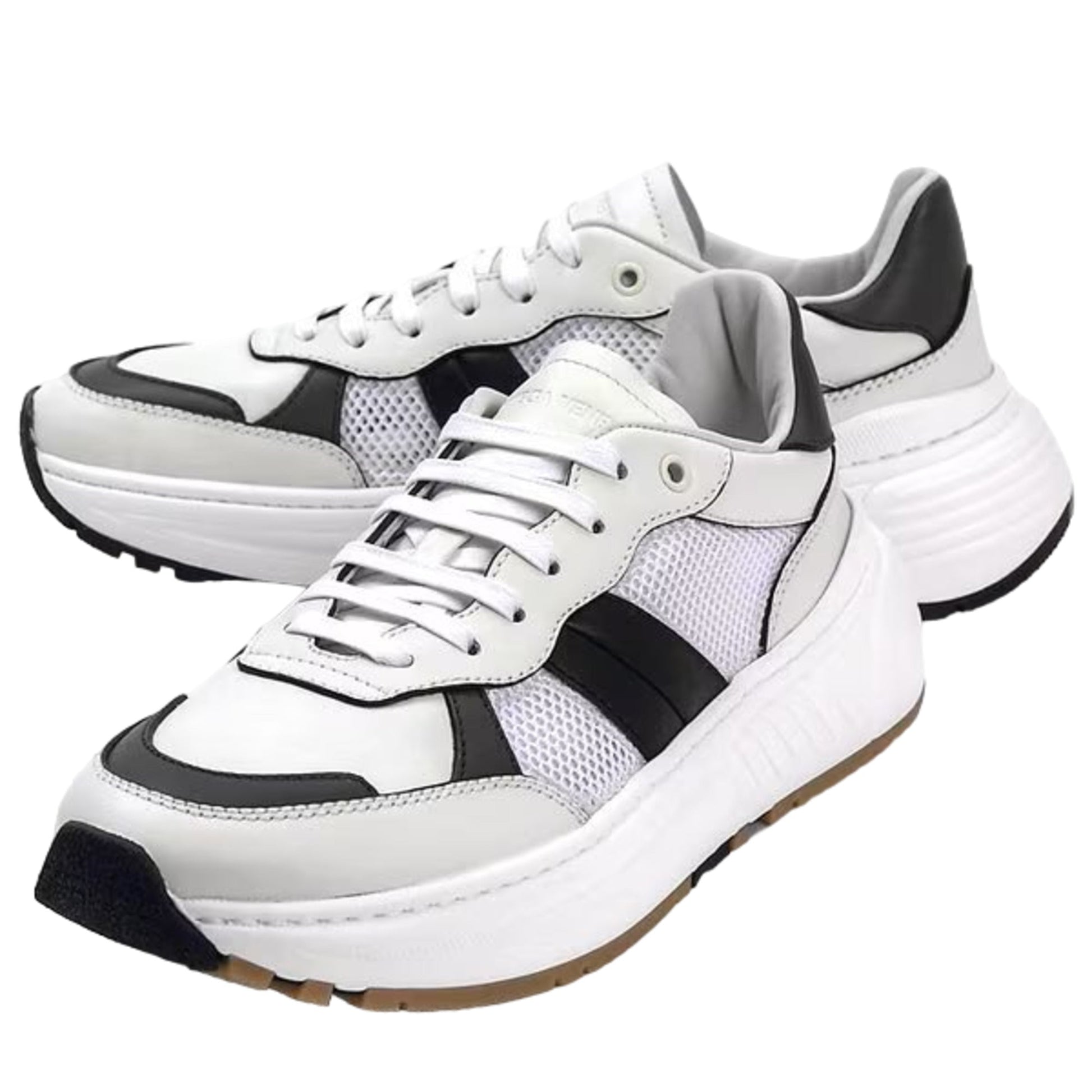 Bottega Veneta Speedster Athletic Sneakers 43.5 White,Black