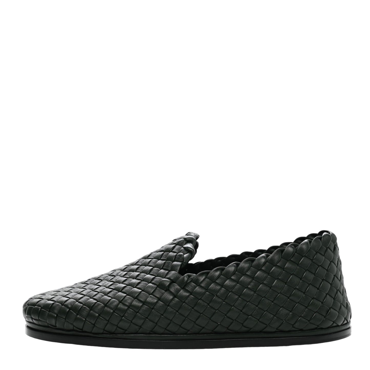 Bottega Veneta Nappa Intrecciato Loafers 39 Green