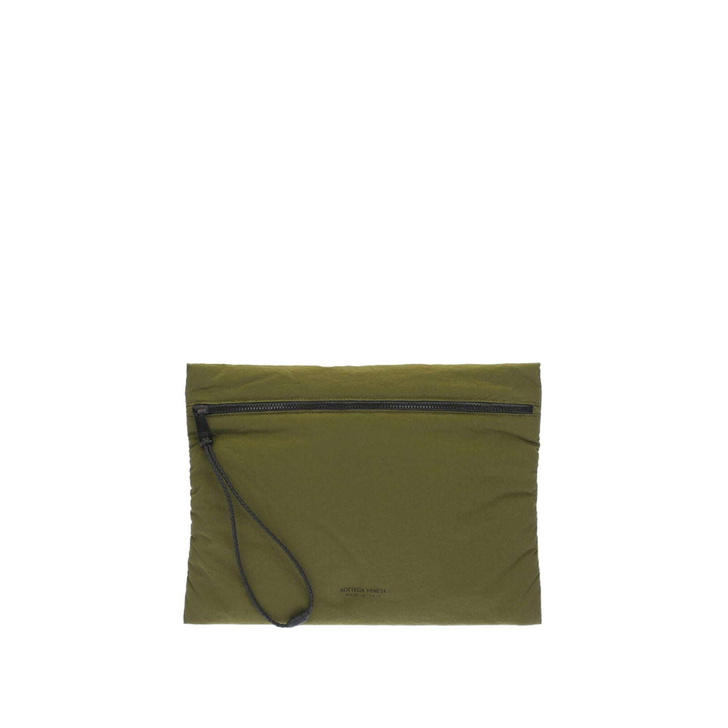 Bottega Veneta Logo Printed Pouch ONE SIZE Green