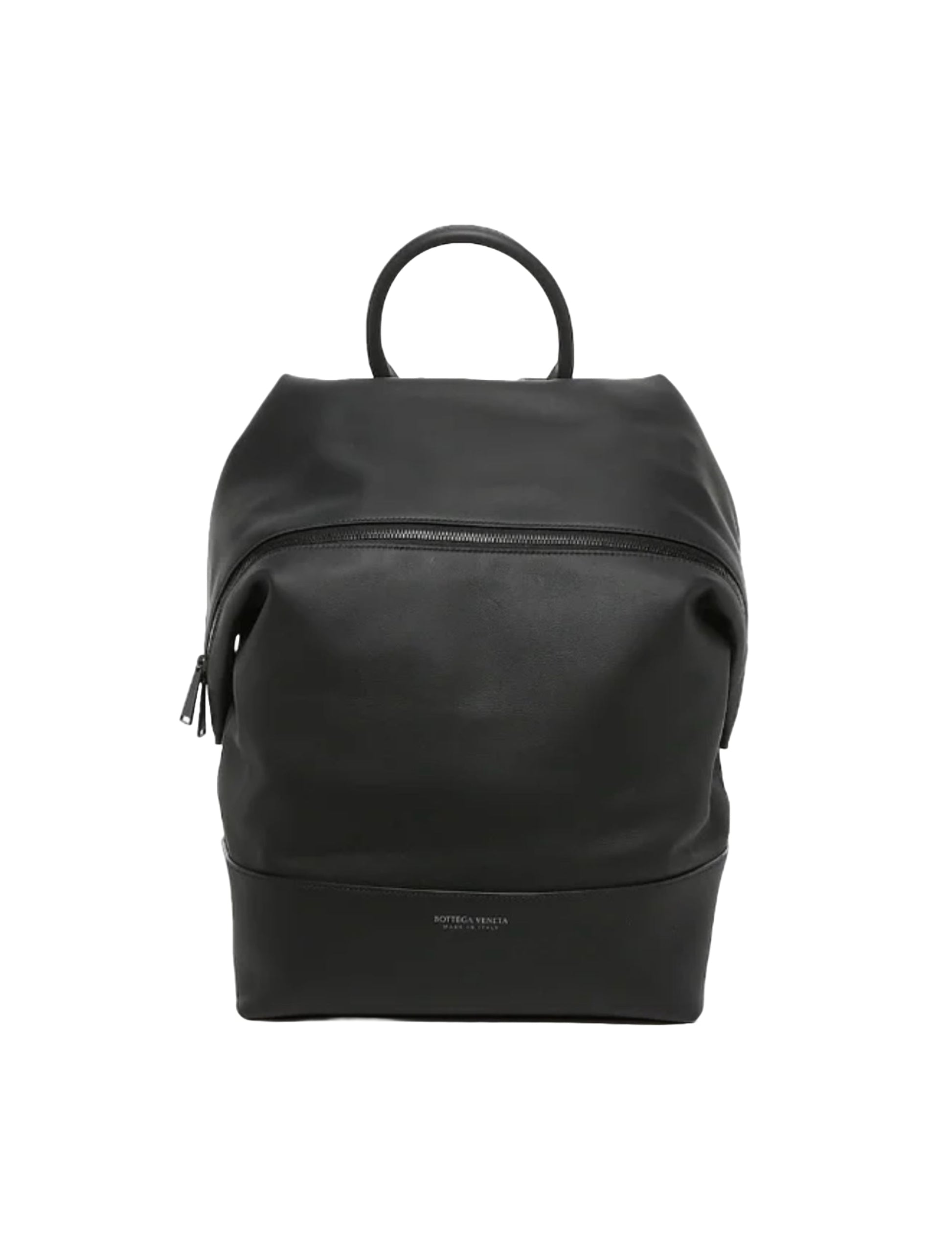 Bottega Veneta Leather Black Backpack ONE SIZE Black