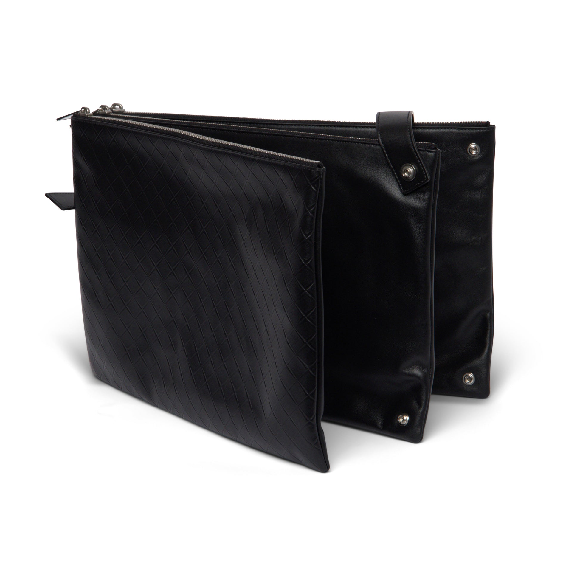 Bottega Veneta 3-Compartment Crossbody Bag ONE SIZE Black