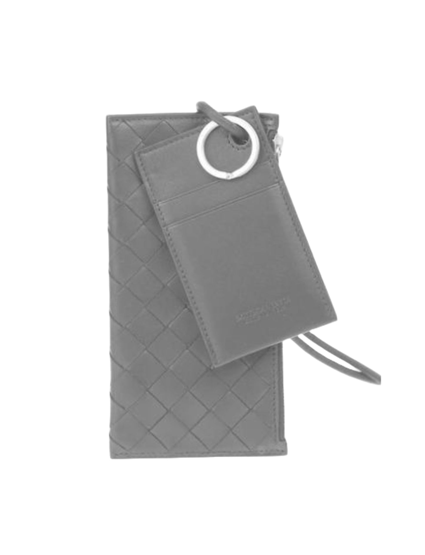 Bottega Veneta Crossbody Double Pouch Bag ONE SIZE Grey