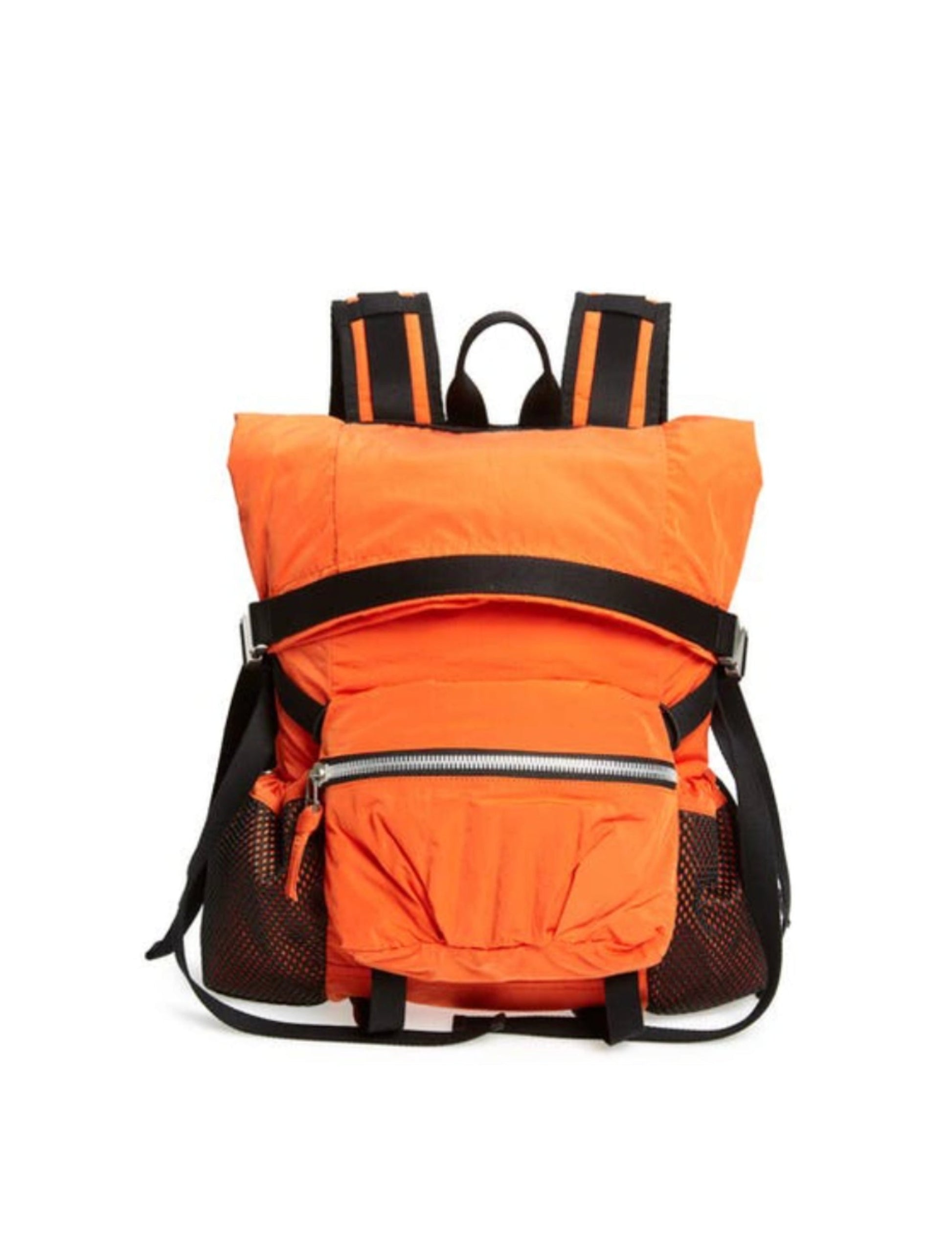 Bottega Veneta Paper Touch Nylon Mini Backpack ONE SIZE Orange,Black