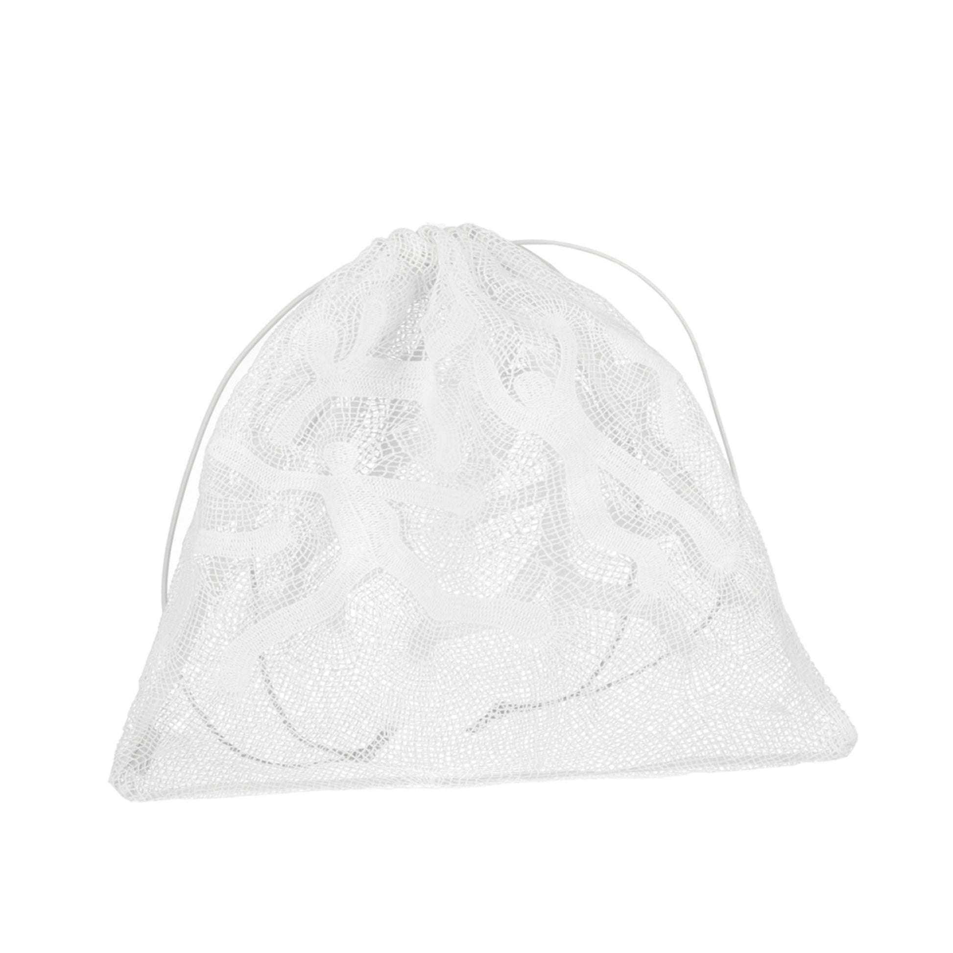 Bottega Veneta Bolso Mesh Drawstring Pouch ONE SIZE White