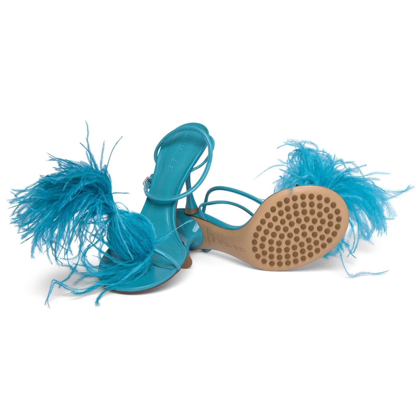 Bottega Veneta Wonderbird Nappa Feather Dot Sandals