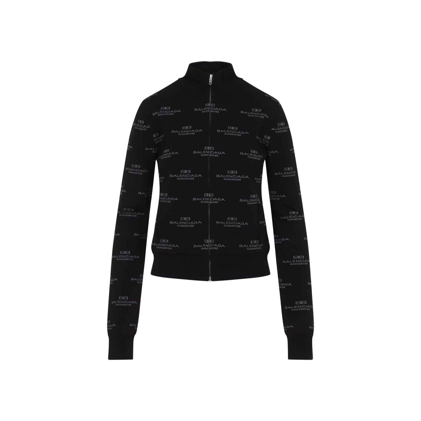 BALENCIAGA All-Over Zip-Up Cardigan