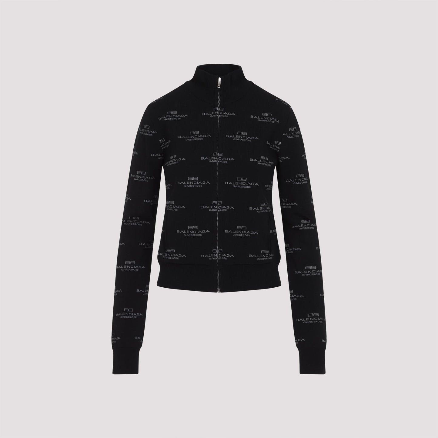 BALENCIAGA All-Over Zip-Up Cardigan