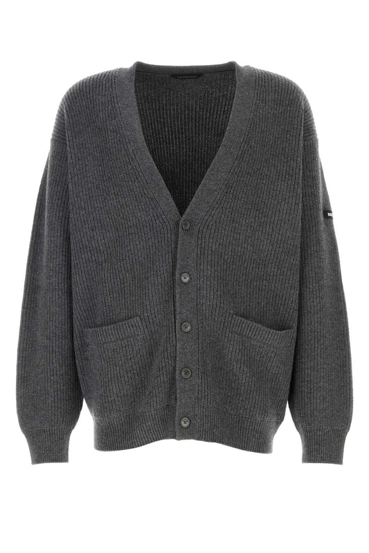 BALENCIAGA Wool Cardigan for Men - SS25 Collection