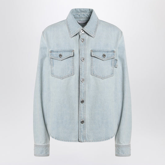 Bottega Veneta Women Light Blue Denim Shirt Extra Bleach