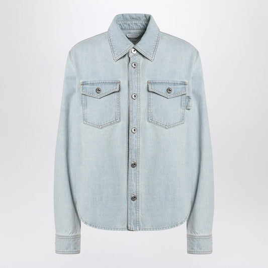 Bottega Veneta Women Light Blue Denim Shirt Extra Bleach