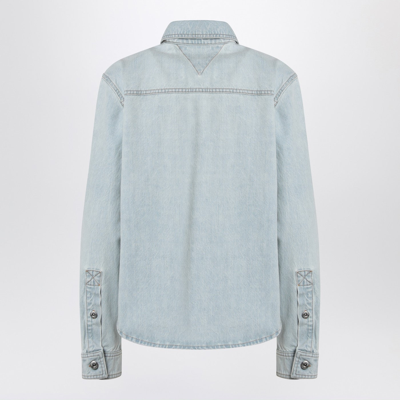 Bottega Veneta Women Light Blue Denim Shirt Extra Bleach