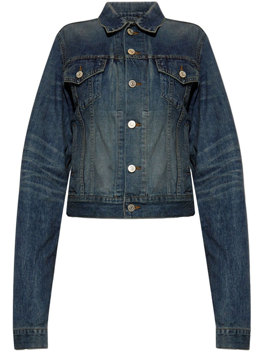 BALENCIAGA Fitted Denim Jacket for Women