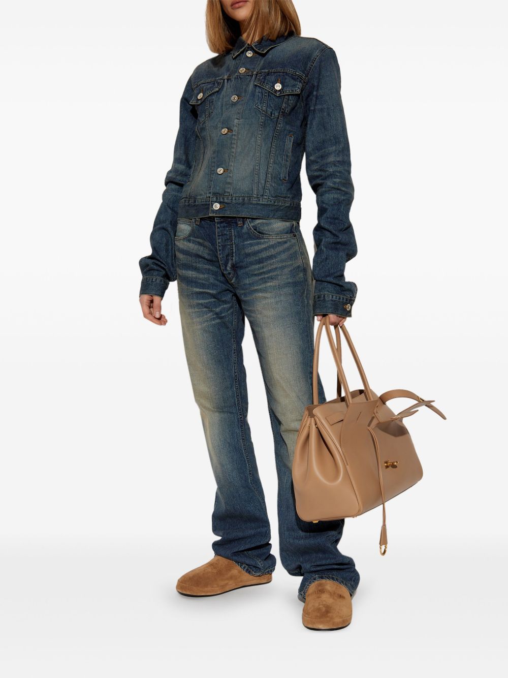 BALENCIAGA Fitted Denim Jacket for Women
