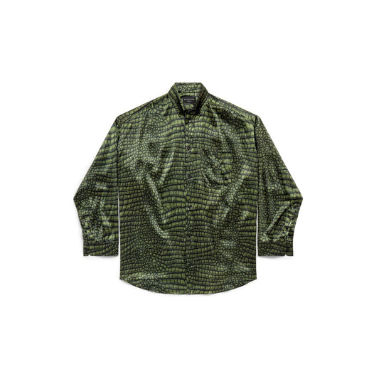 BALENCIAGA Cocoon Printed Silk Shirt