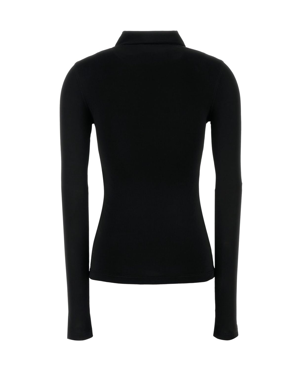 BALENCIAGA Women's Fitted Stretch Viscose Long-Sleeved Shirt