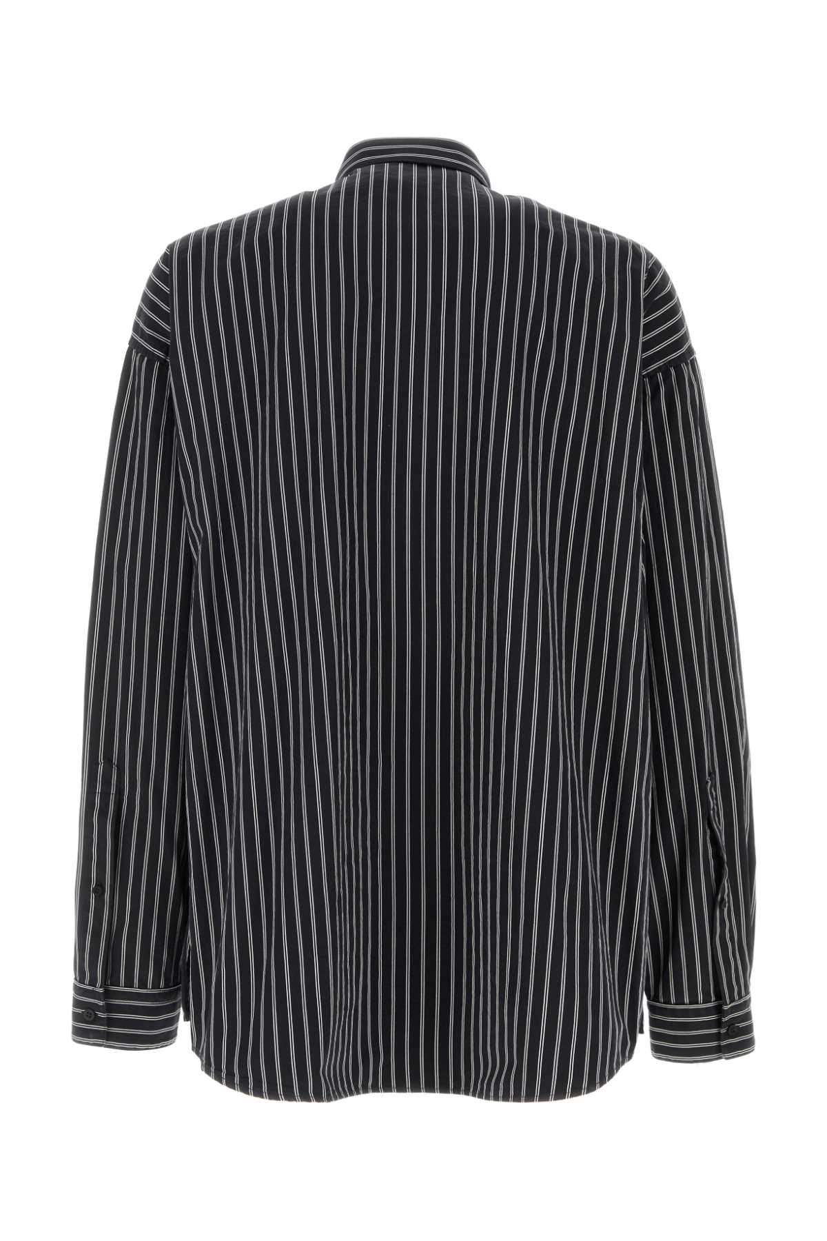 BALENCIAGA Embroidered Poplin Oversize Shirt