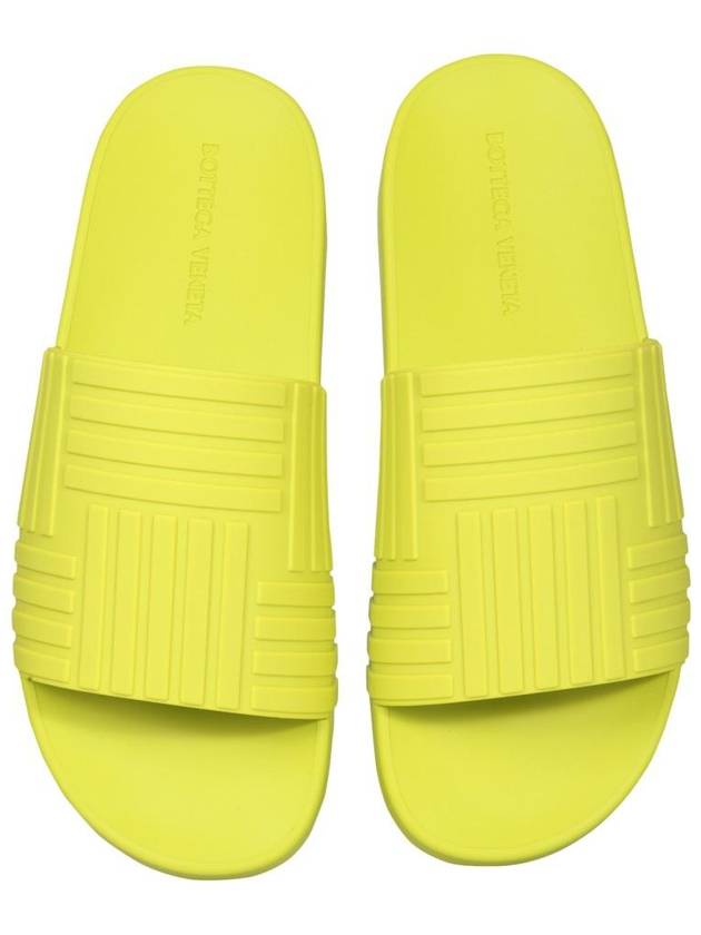 Bottega Veneta Intrecciato Rubber Slippers Kiwi