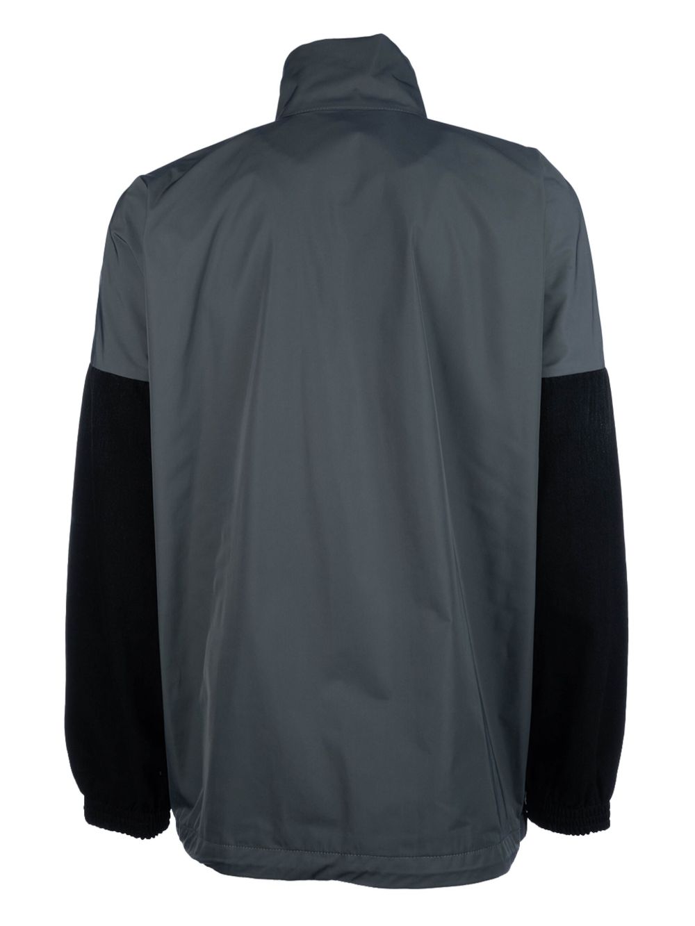 BALENCIAGA Logo Colorblock Blouson Jacket - Men’s High Neck Drop Shoulder Design