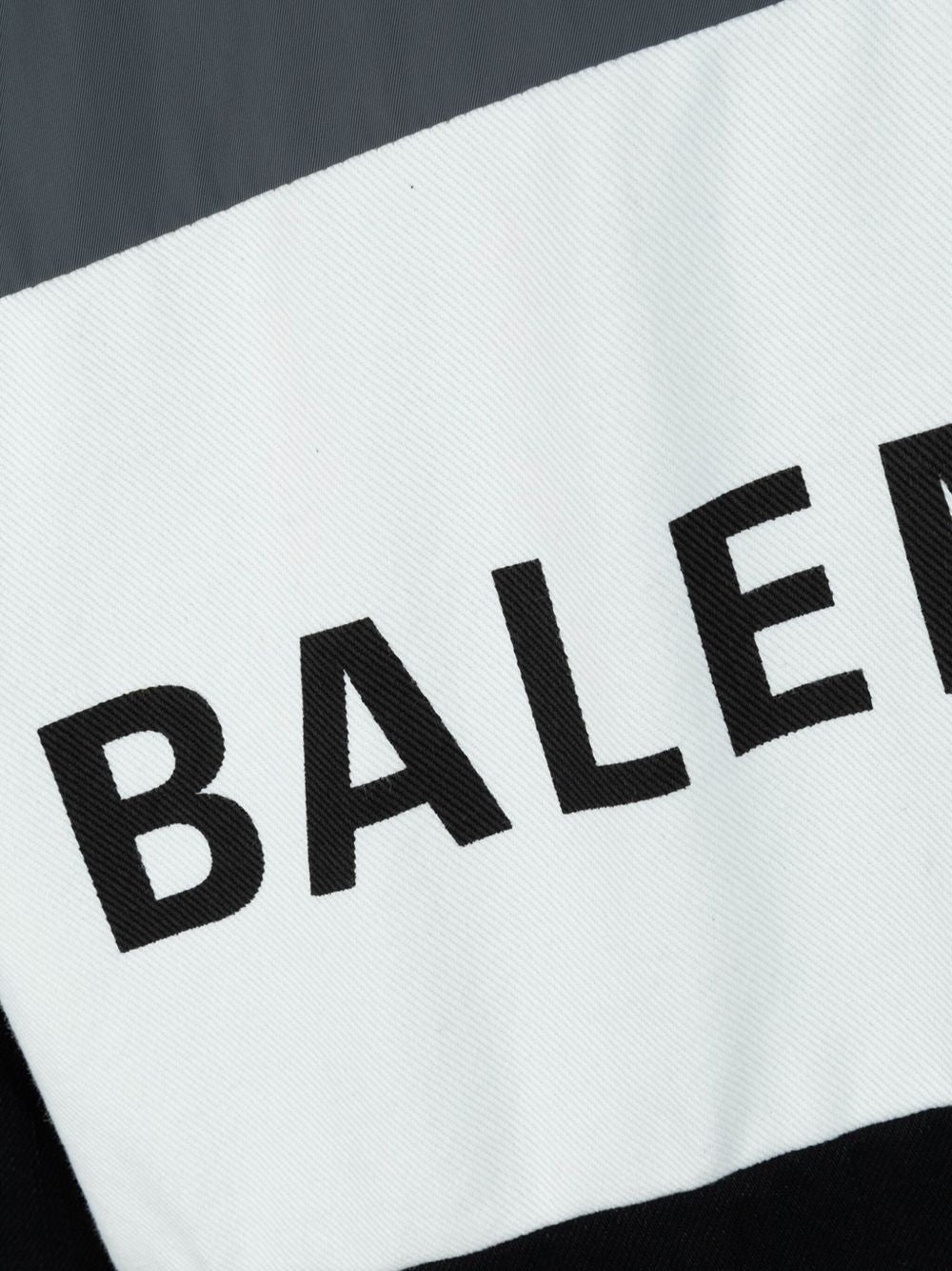 BALENCIAGA Logo Colorblock Blouson Jacket - Men’s High Neck Drop Shoulder Design