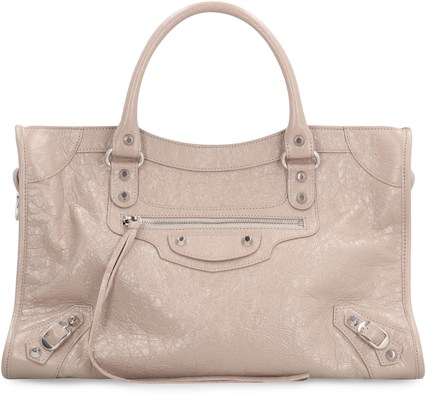BALENCIAGA Grained Leather Le City Medium Handbag