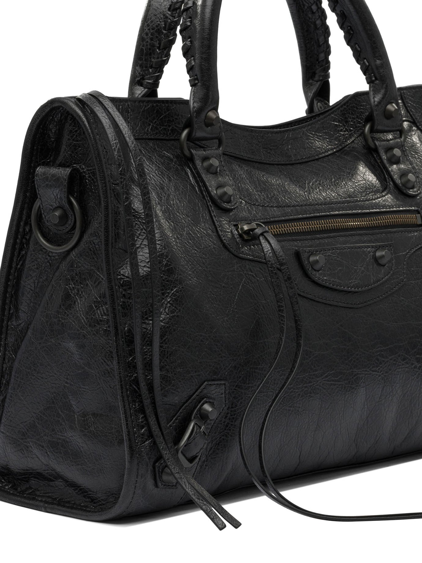 BALENCIAGA Leather Shoulder Handbag - Medium Size