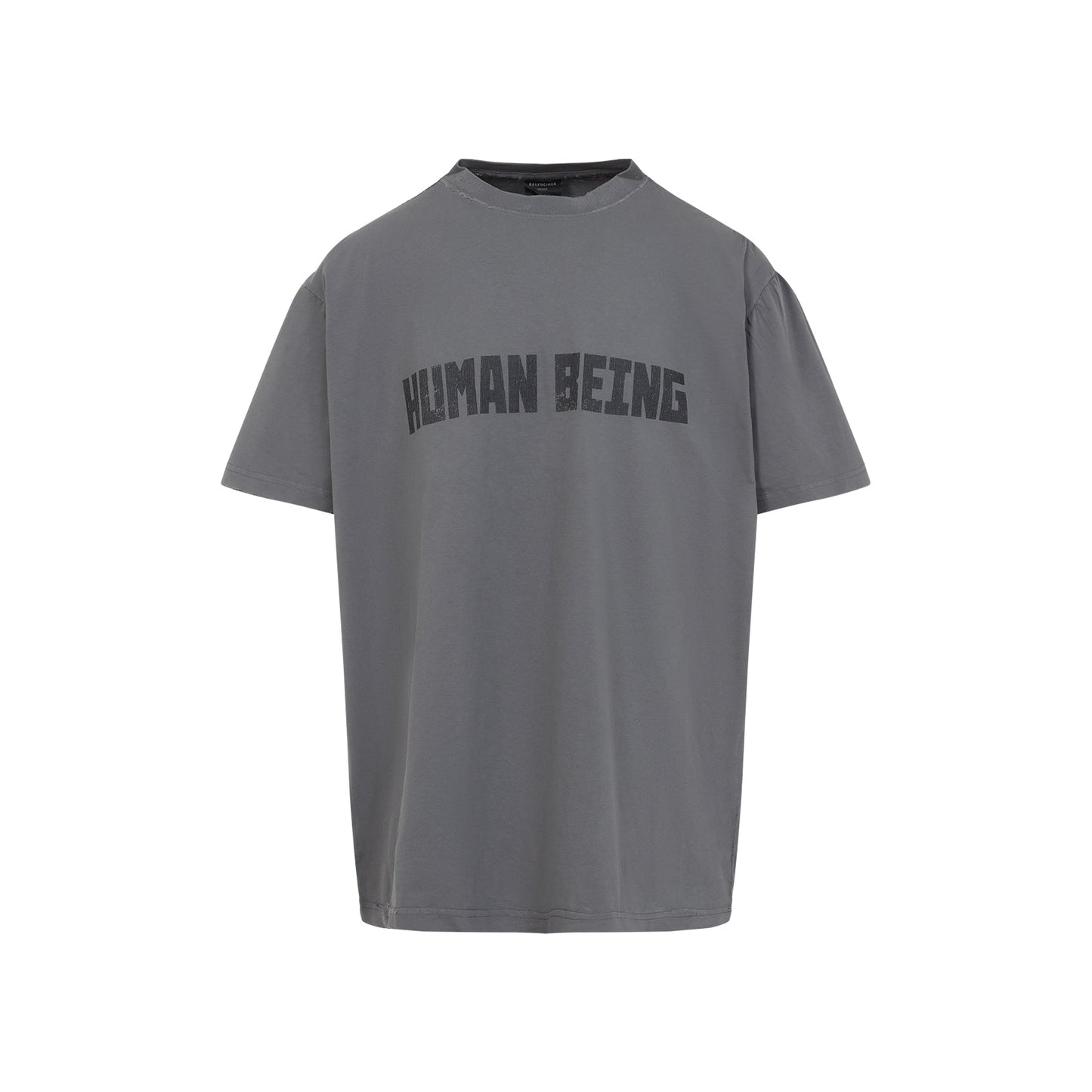 BALENCIAGA Human Being Crew Neck T-Shirt