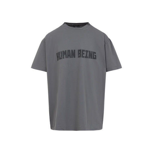 BALENCIAGA Human Being Crew Neck T-Shirt