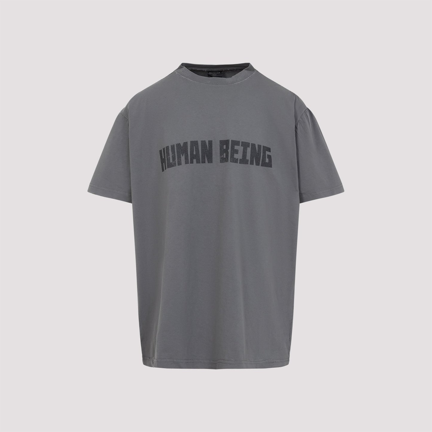 BALENCIAGA Human Being Crew Neck T-Shirt