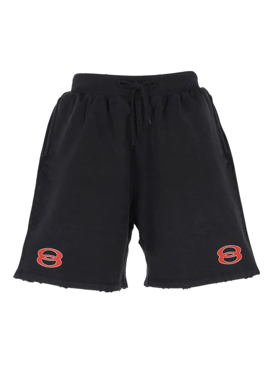 BALENCIAGA Logo Print Sweatshorts - Loose Fit