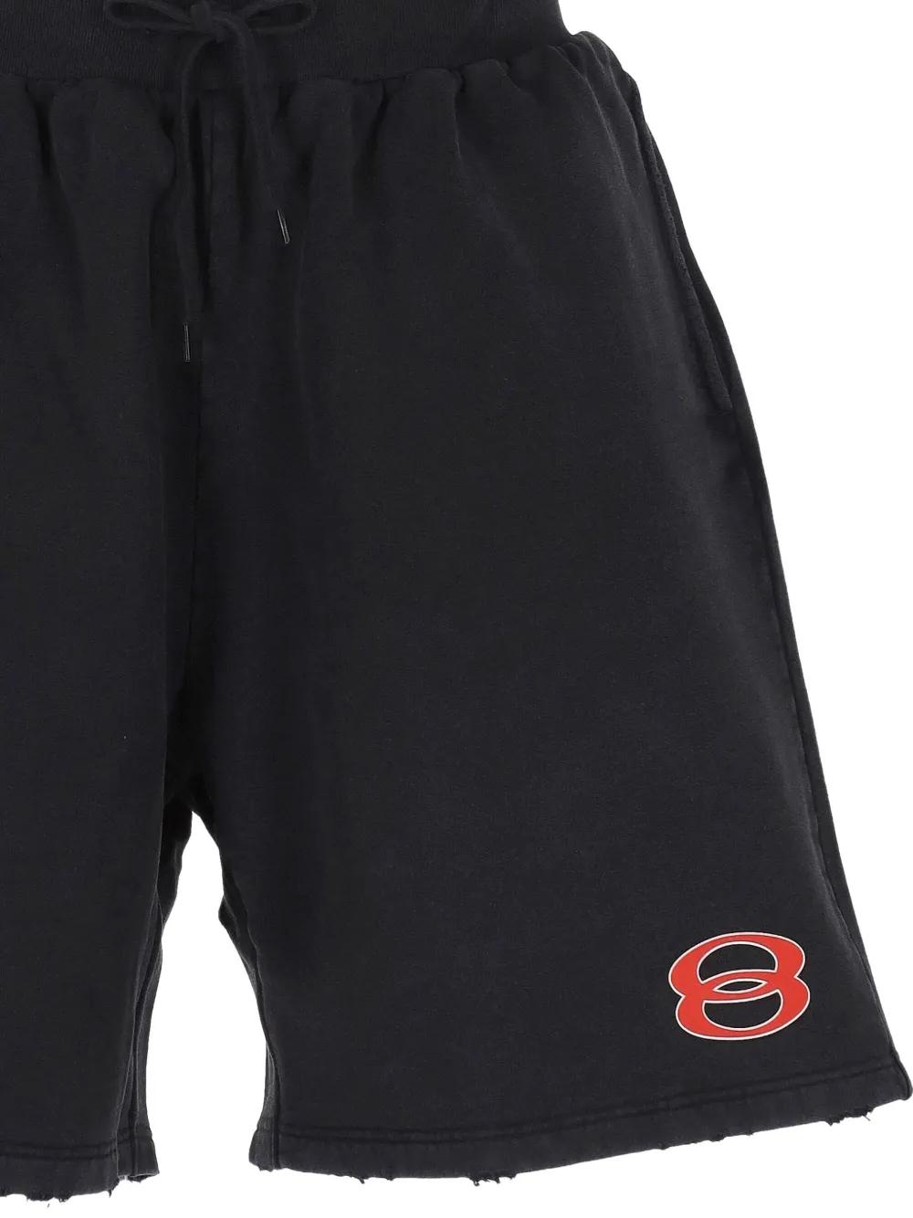 BALENCIAGA Logo Print Sweatshorts - Loose Fit