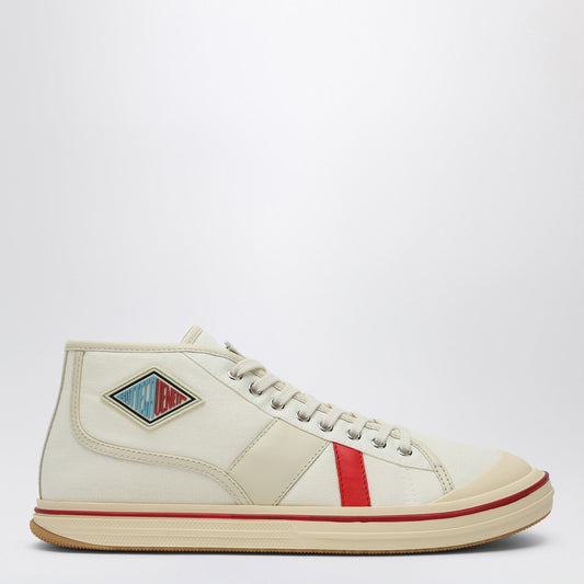 Bottega Veneta Men Eliot Sneakers In Ivory/Red