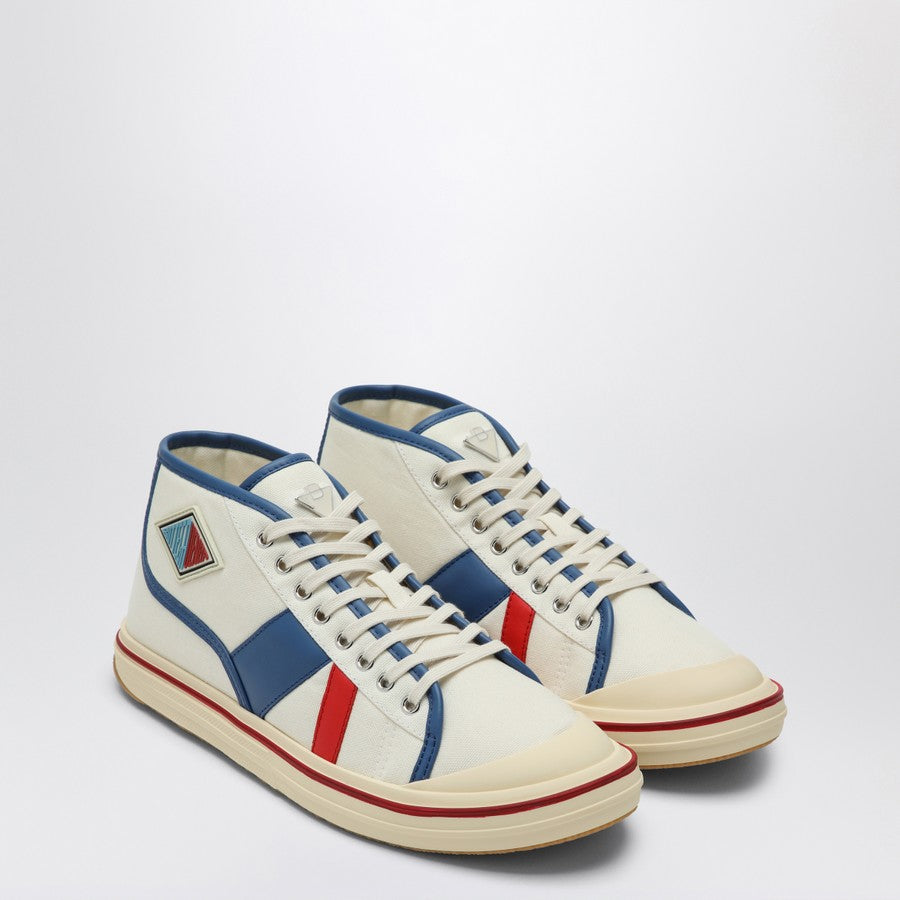 Bottega Veneta Men Eliot Sneakers In White/Red/Blue