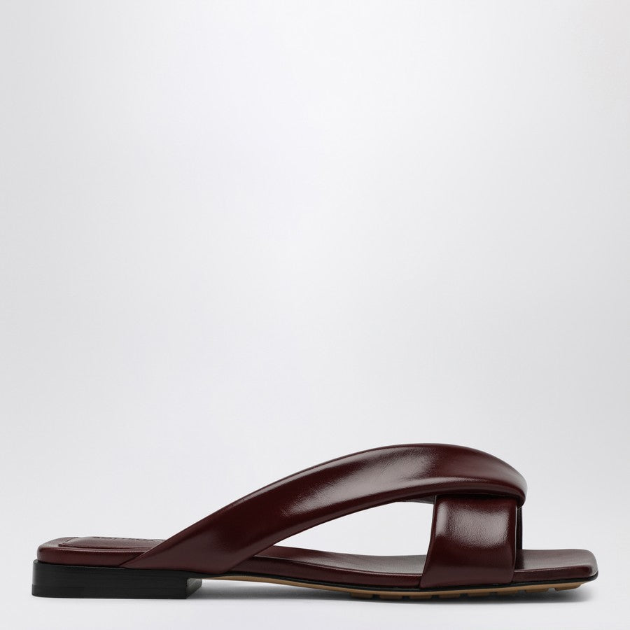 Bottega Veneta Women Mule Flat Riva Color Barolo