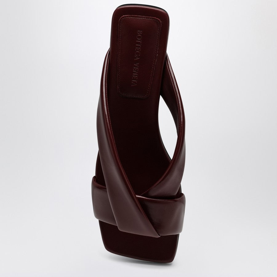 Bottega Veneta Women Mule Flat Riva Color Barolo