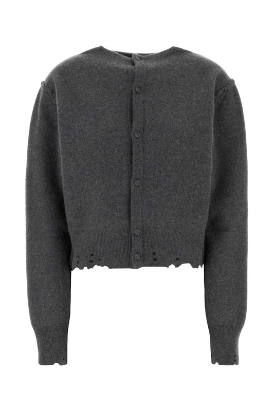 BALENCIAGA Cashmere Blend Inside-Out Cardigan