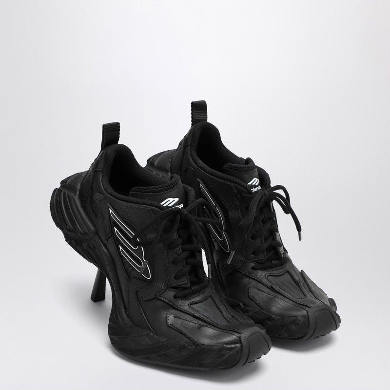 BALENCIAGA Worn Effect Heeled Sneaker for Women