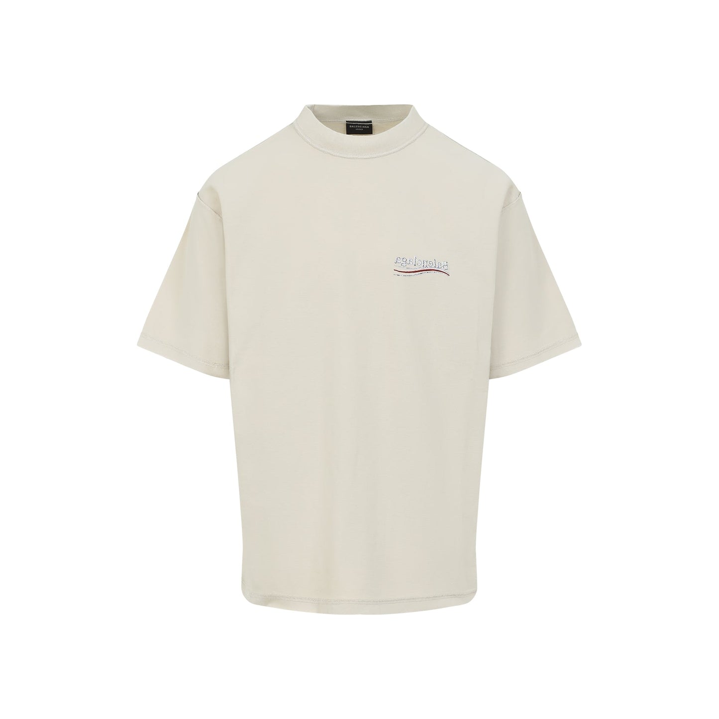 BALENCIAGA Political Campaign T-Shirt with Distressed Details - Men