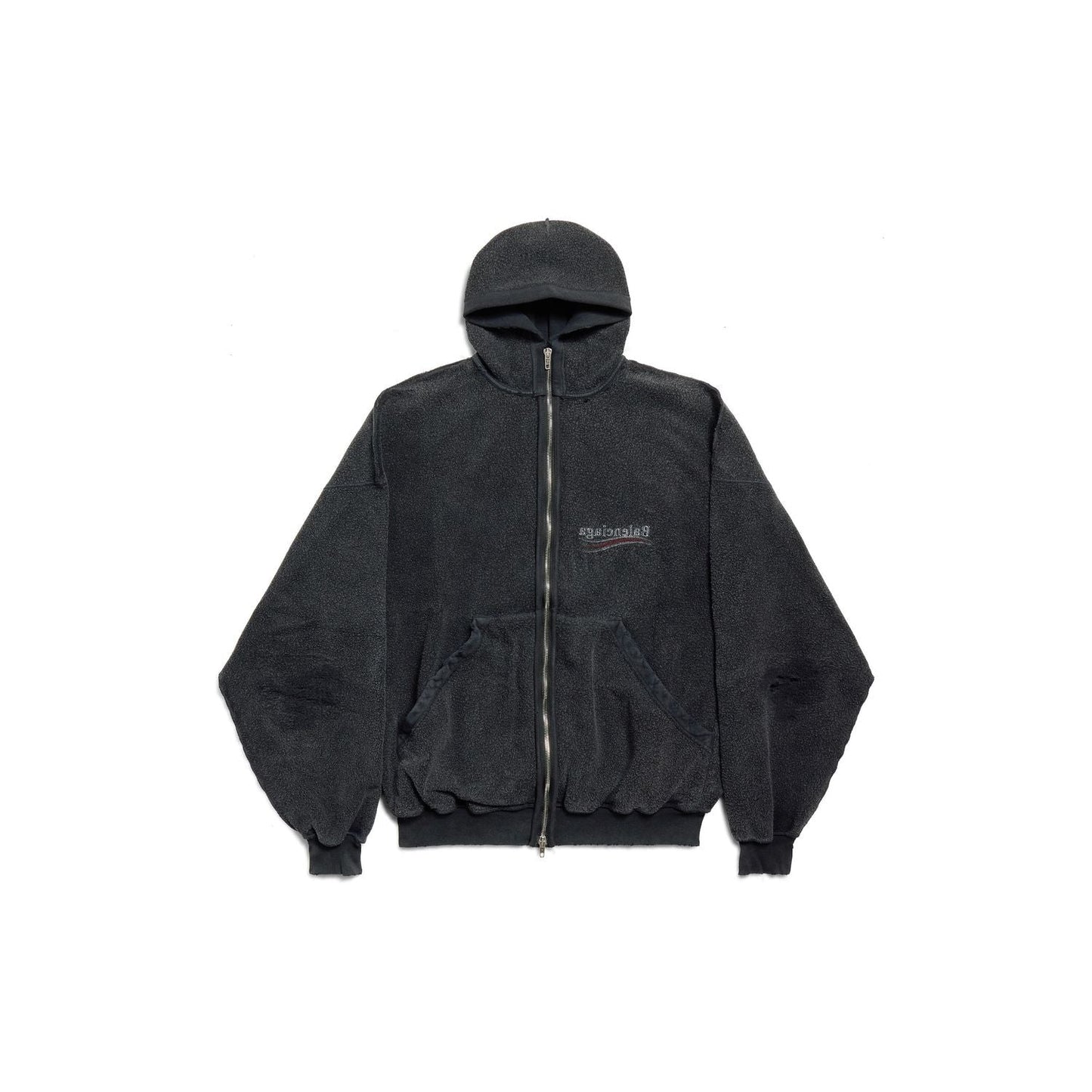 BALENCIAGA Large Zip-Up Hoodie for Men