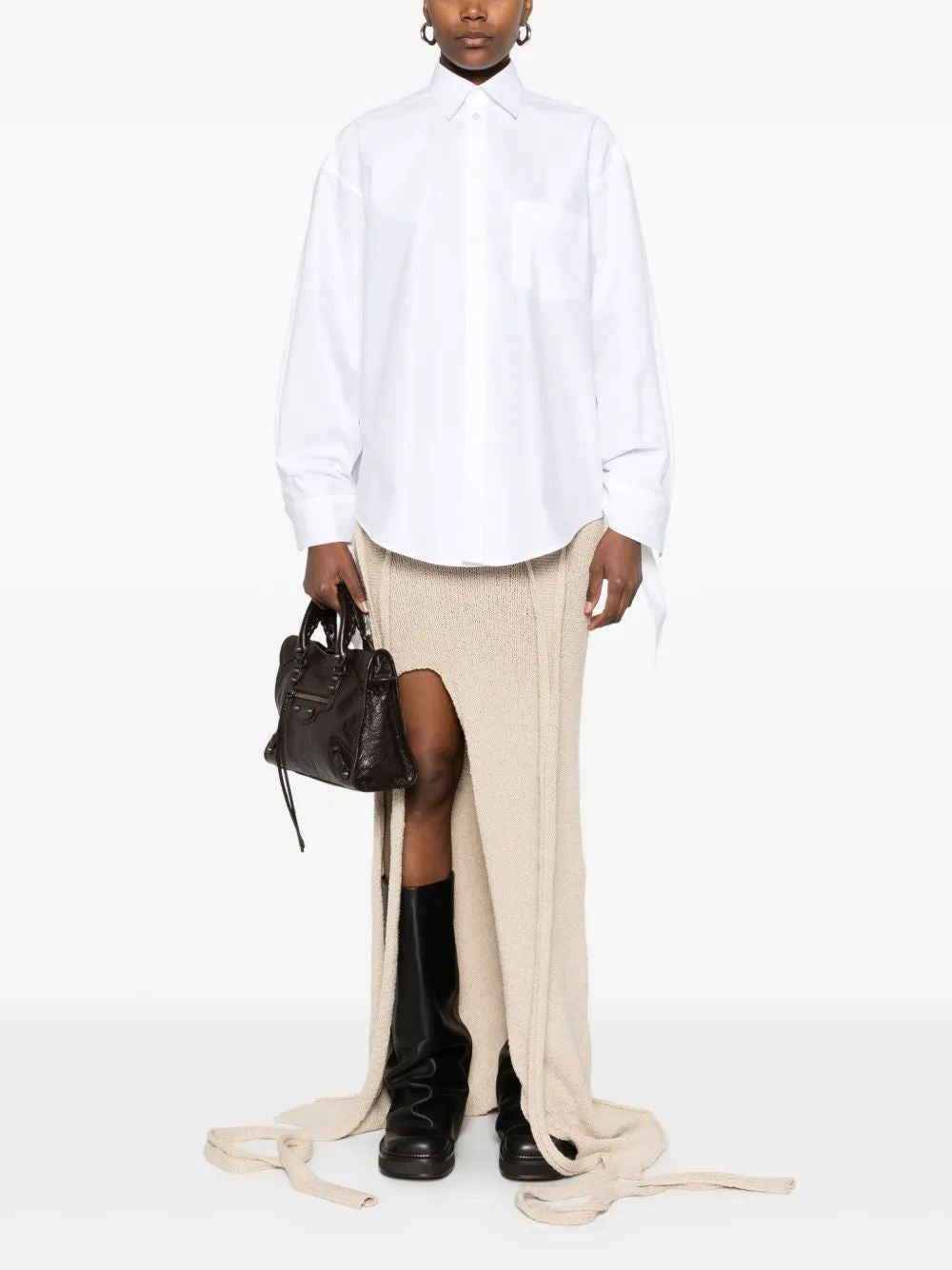 BALENCIAGA Knotty Cuff Blouse
