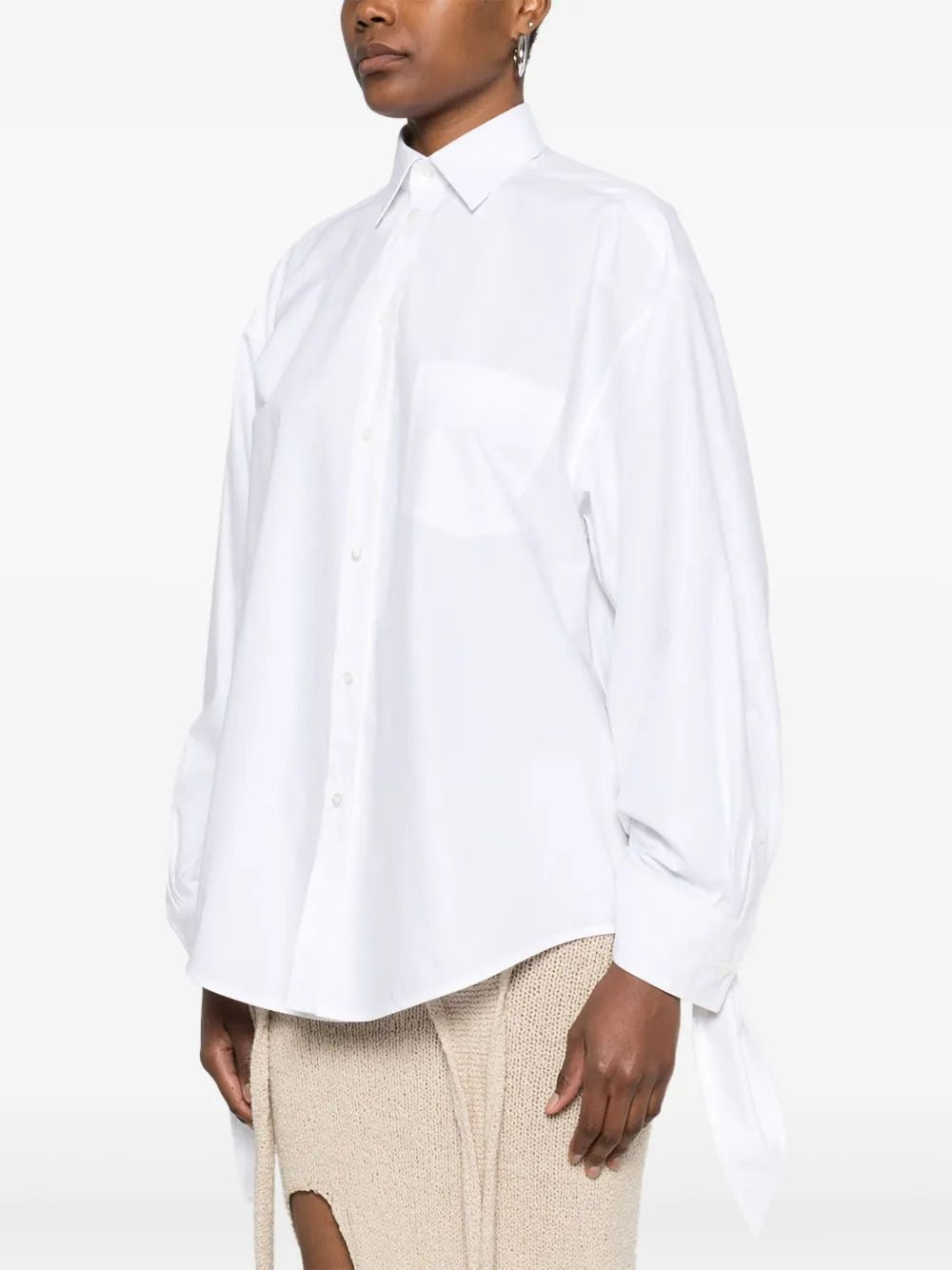 BALENCIAGA Knotty Cuff Blouse