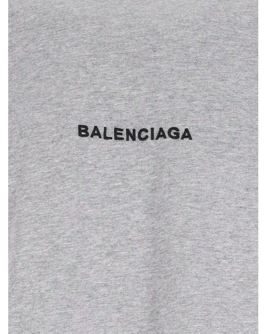 BALENCIAGA Oversized Cotton Crew-Neck T-Shirt - FW25 - Size Guide Included