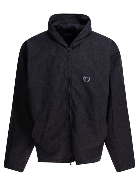 BALENCIAGA Hooded Zip-Up Jacket for Men - FW25