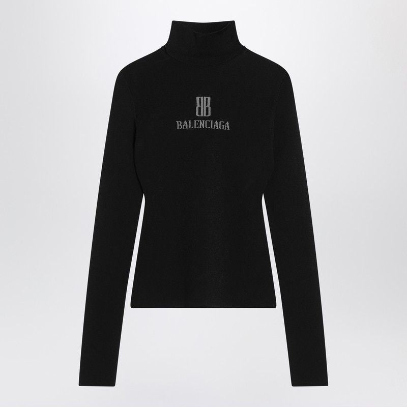 BALENCIAGA Nano BB Turtleneck Sweater - Women's Mini Size