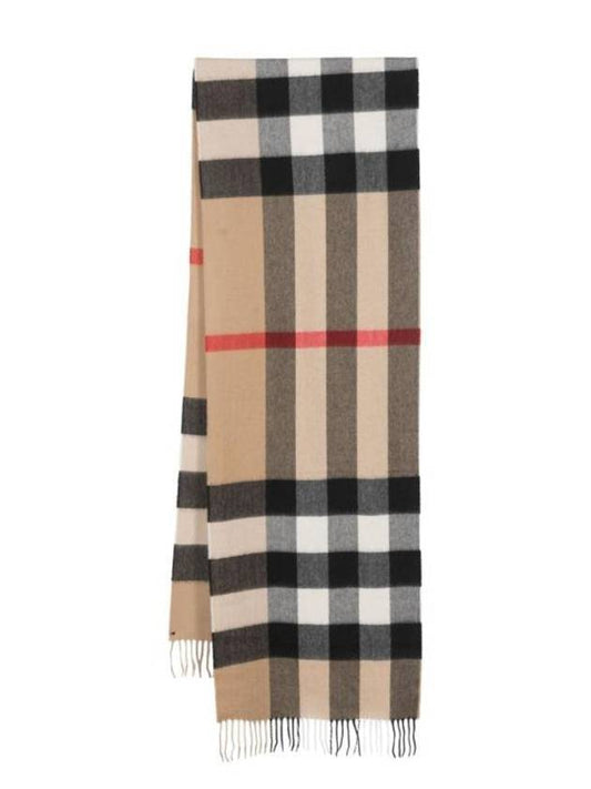 Burberry Classic Check Cashmere Muffler Beige