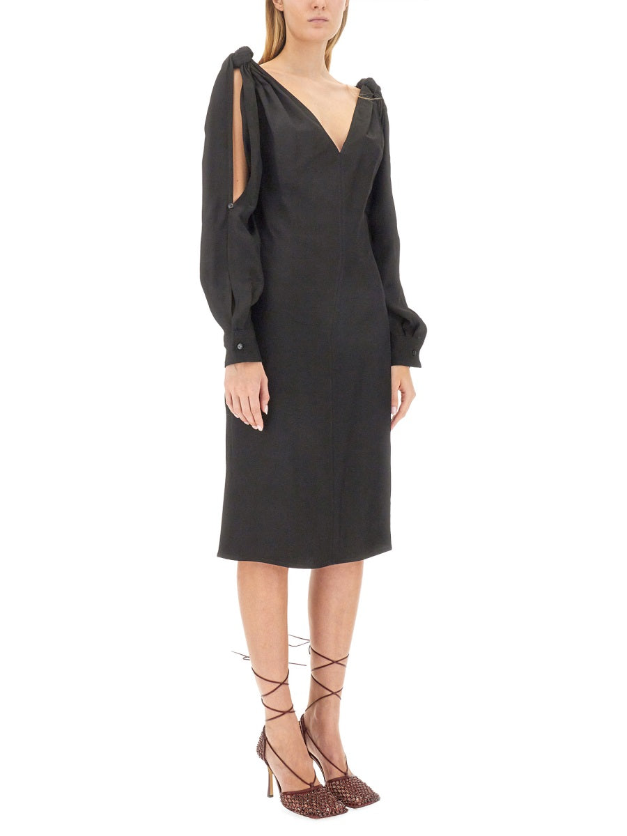 Bottega Veneta Women Viscose Midi Dress