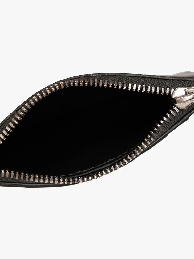 Bottega Veneta Intrecciato Zipper Card Wallet Dark Green