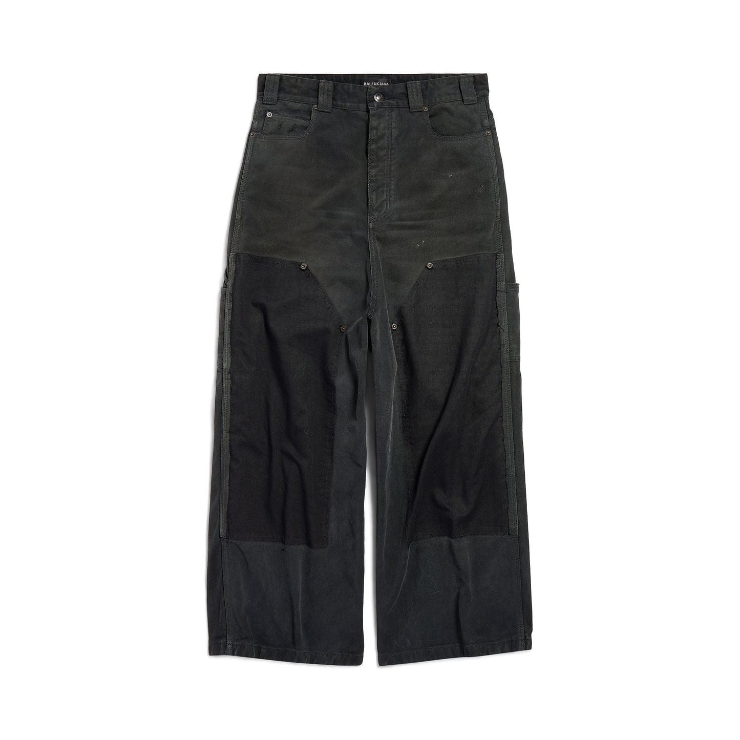 BALENCIAGA Distinctive Ripped Baggy Pants for Men